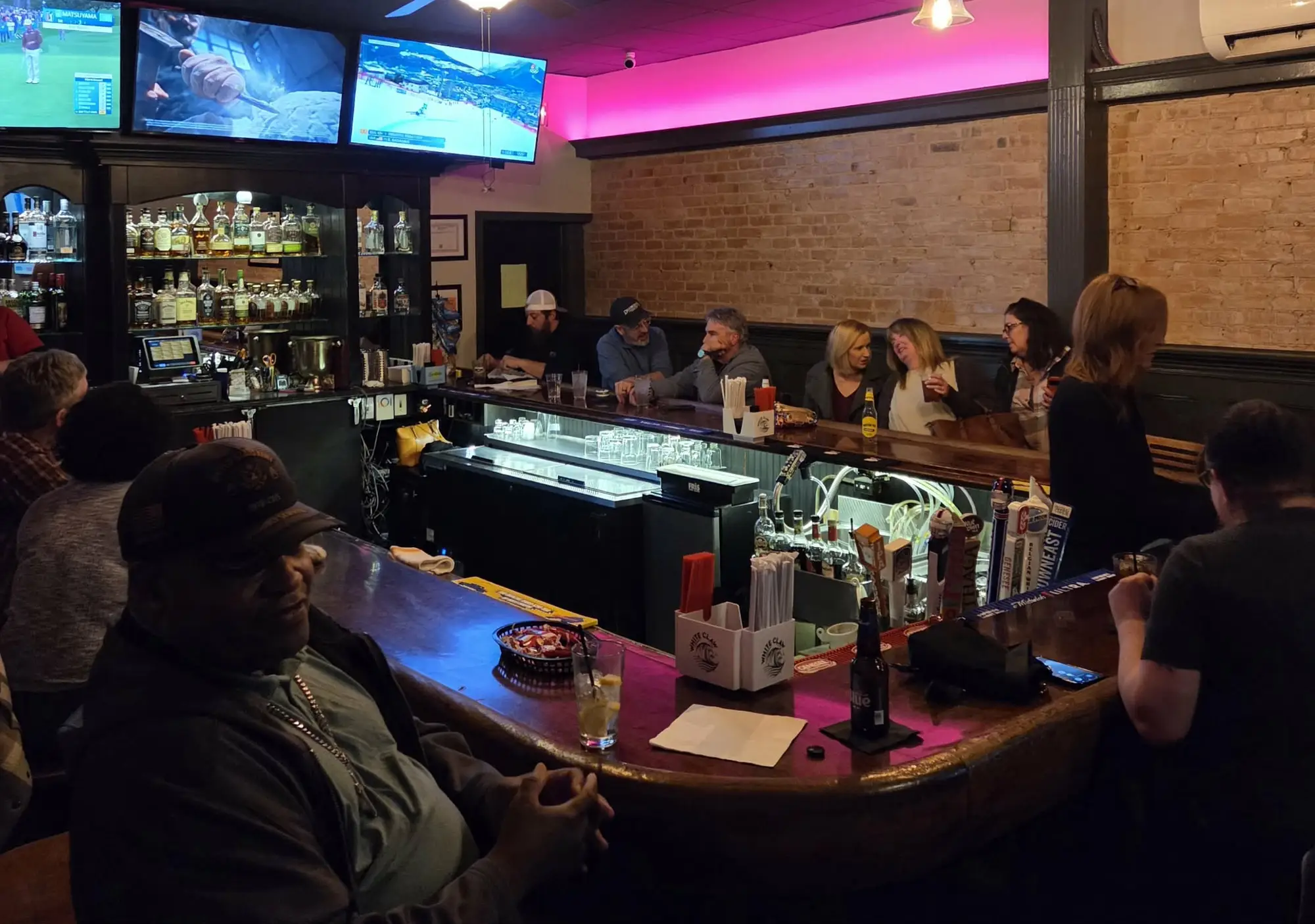 The bar at Tavern Off Main