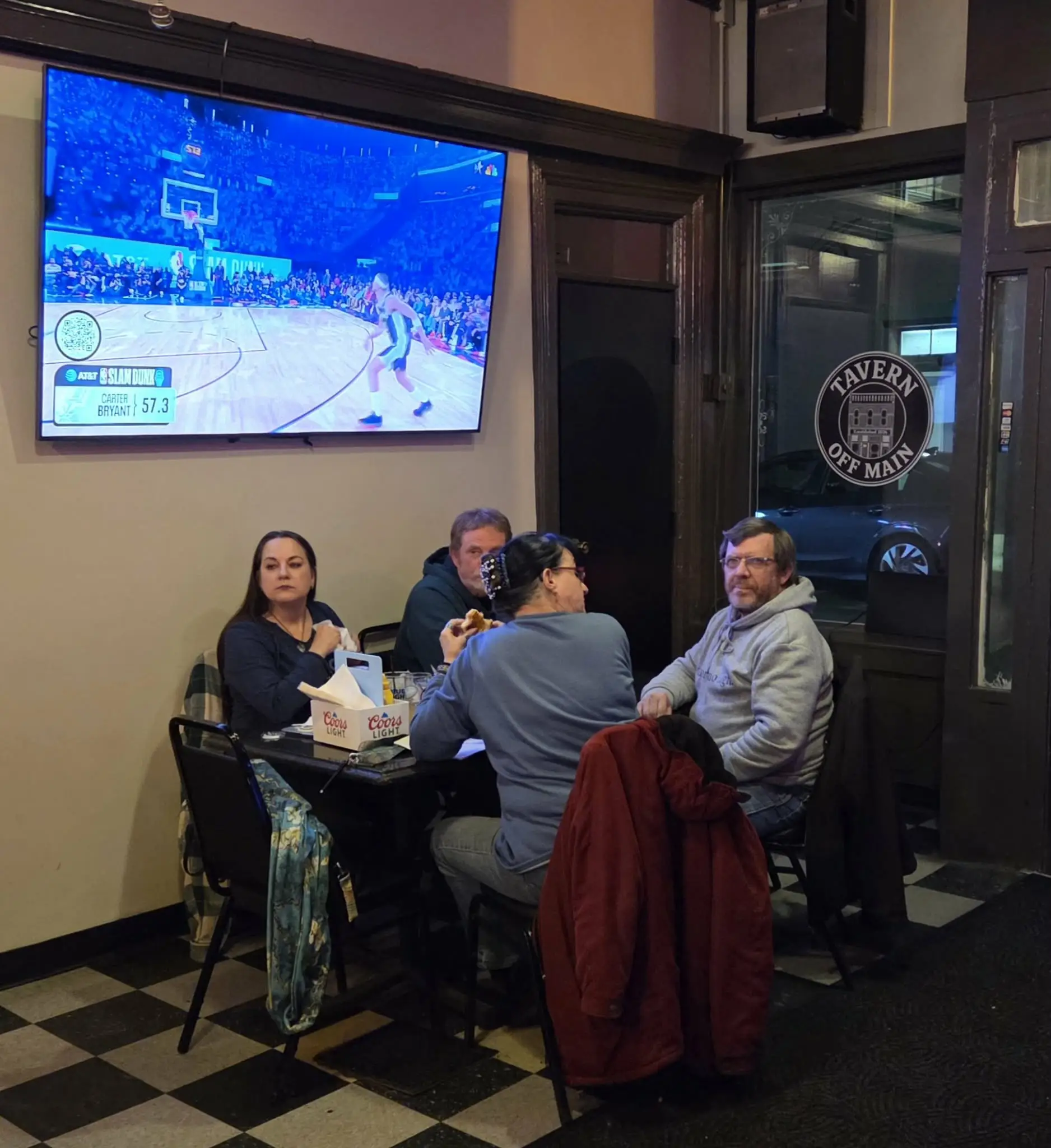 Seating area at Tavern Off Main